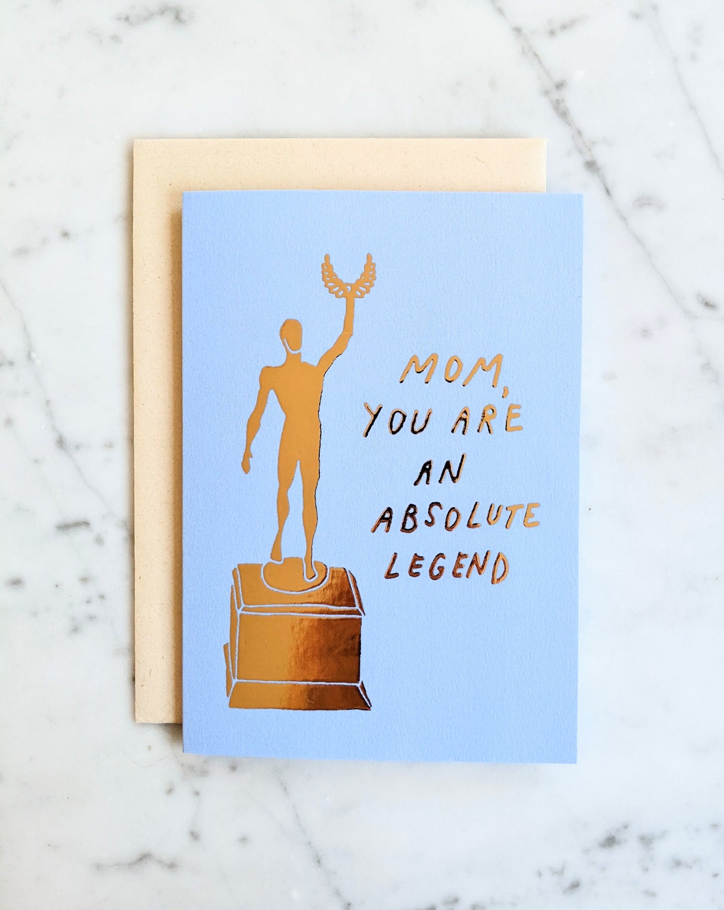 Mom/Mum, You Are An Absolute Legend Card - Blue