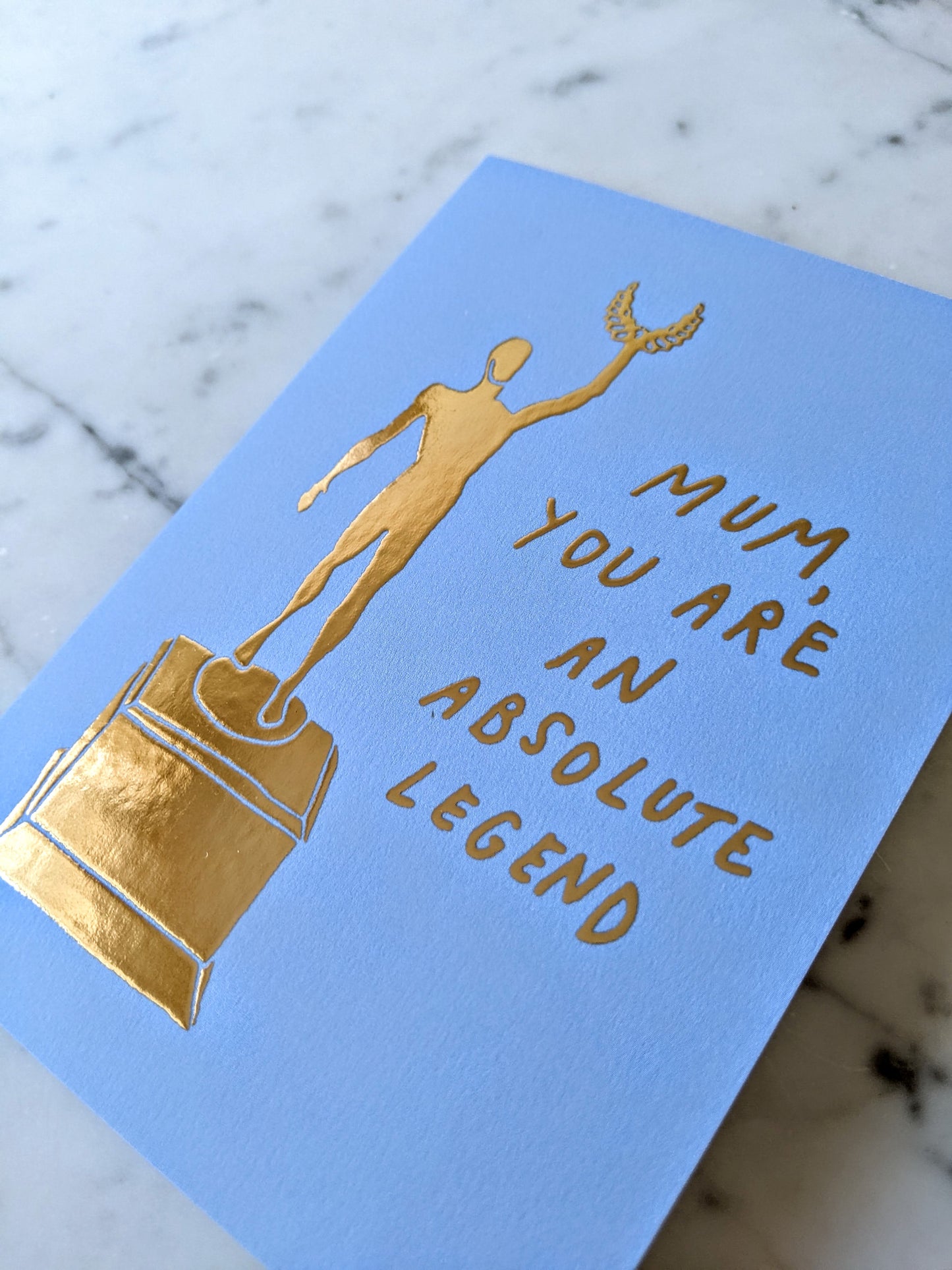 Mom/Mum, You Are An Absolute Legend Card - Blue