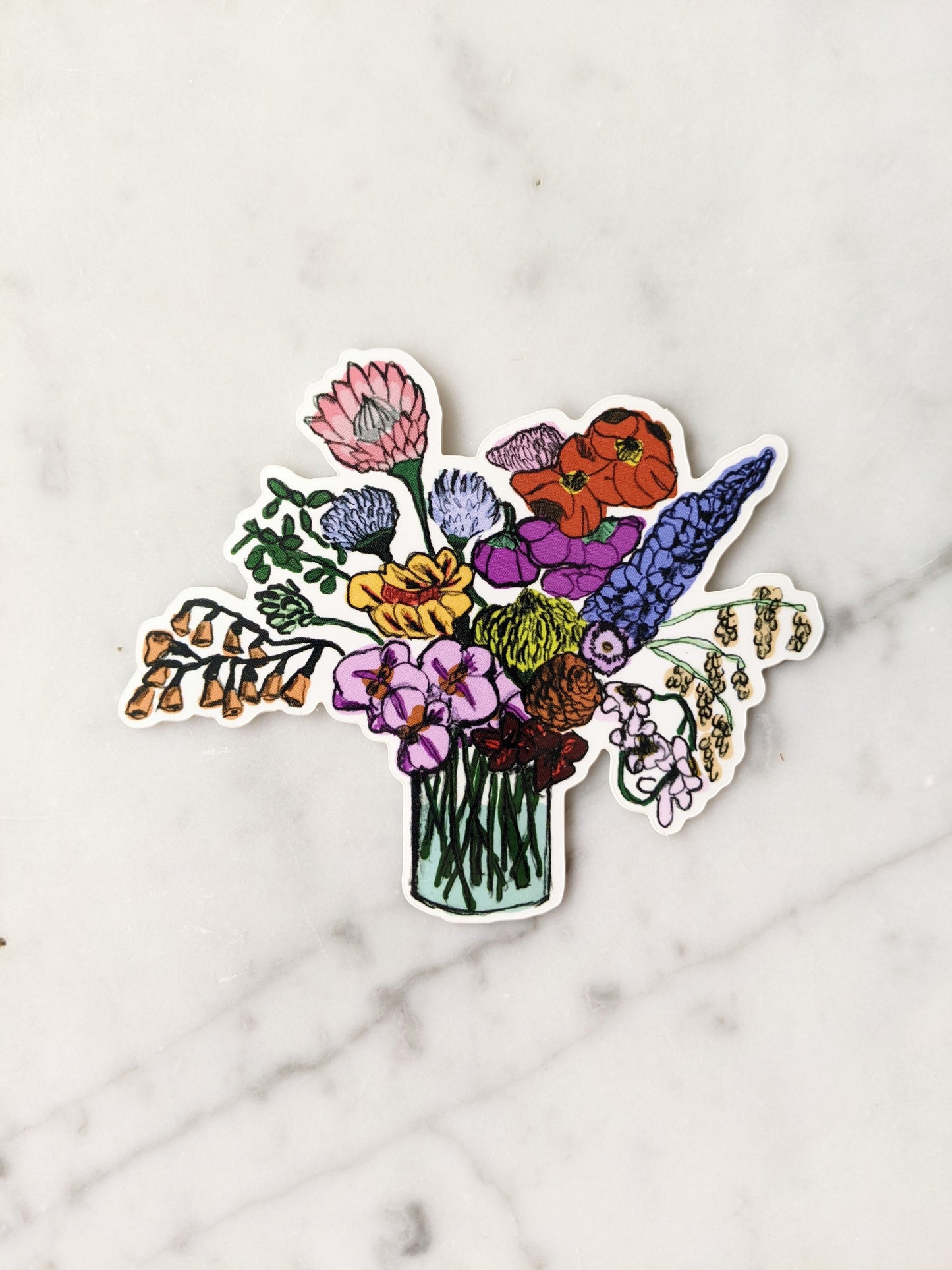 Bouquet in Water Sticker