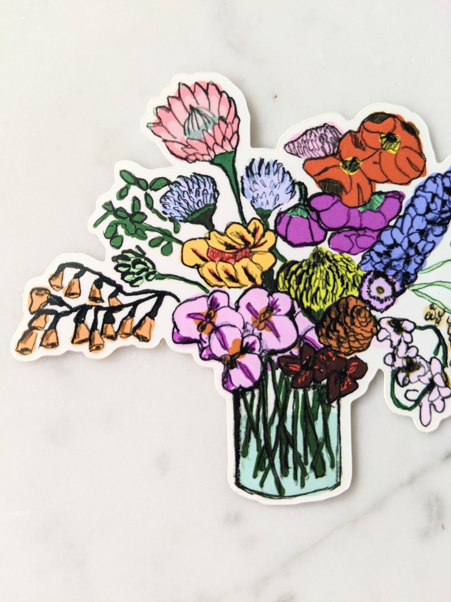 Bouquet in Water Sticker