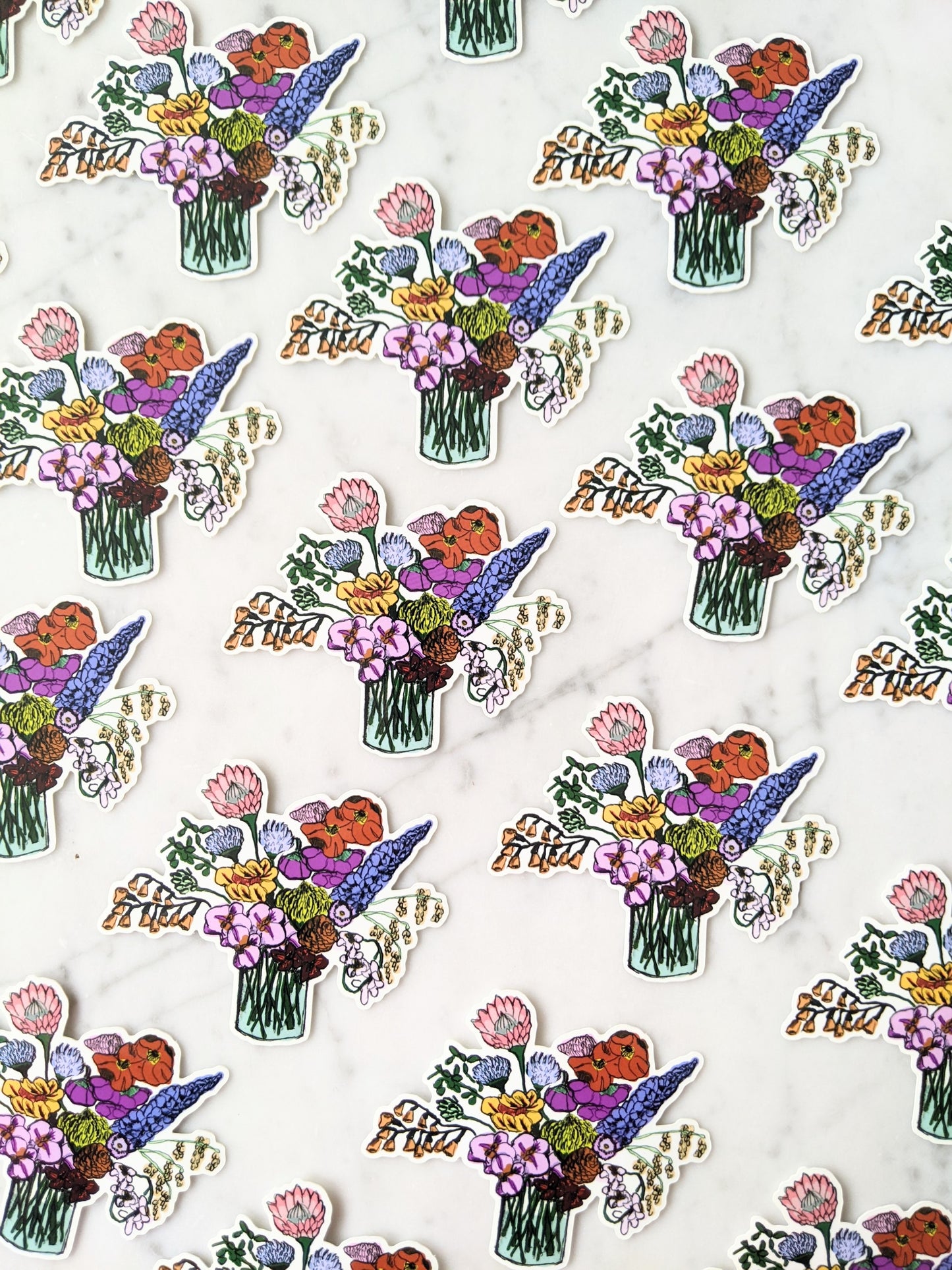 Bouquet in Water Sticker