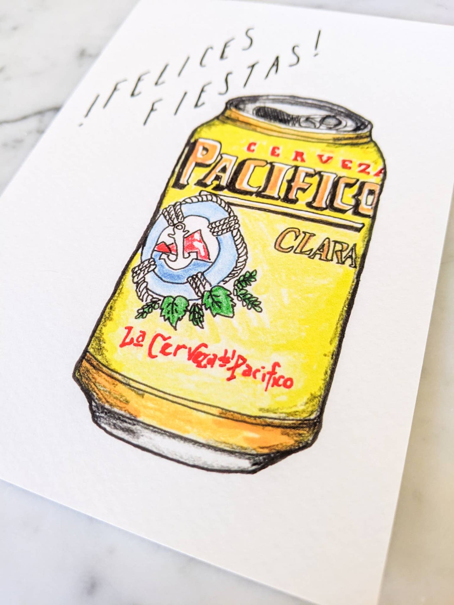 Felices Fiestas Beer Card