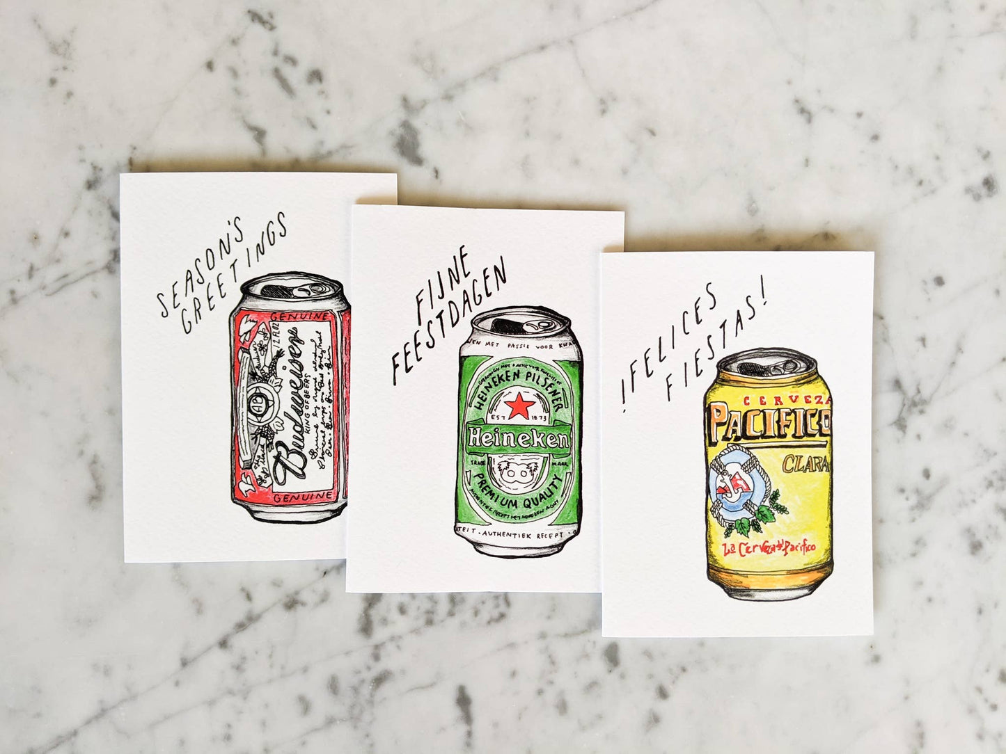 Felices Fiestas Beer Card