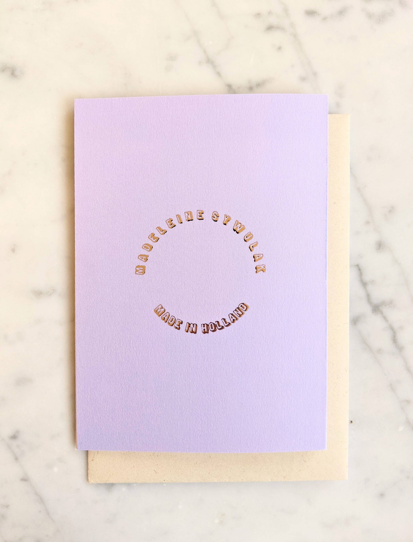 Happy Birthday Cupcake Card (Shiny Gold Foil)