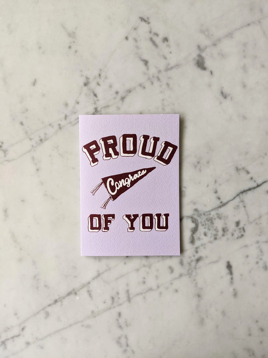 Proud of You - Burgundy