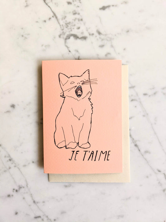 Je t'aime Card