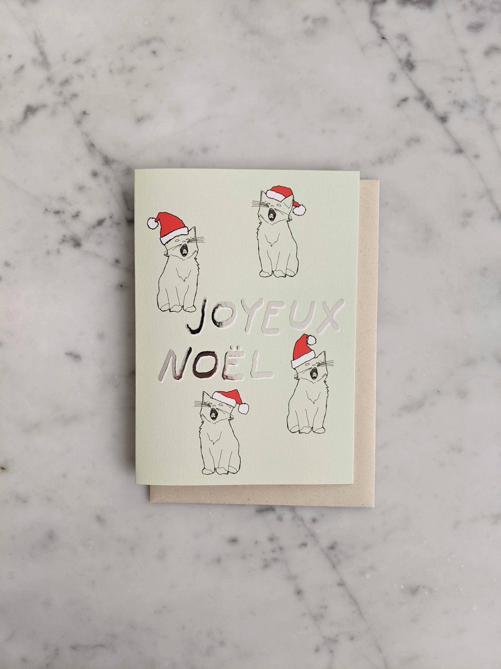 Joyeux Noël Kittens Card