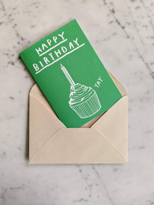 Happy Birthday Cupcake Card