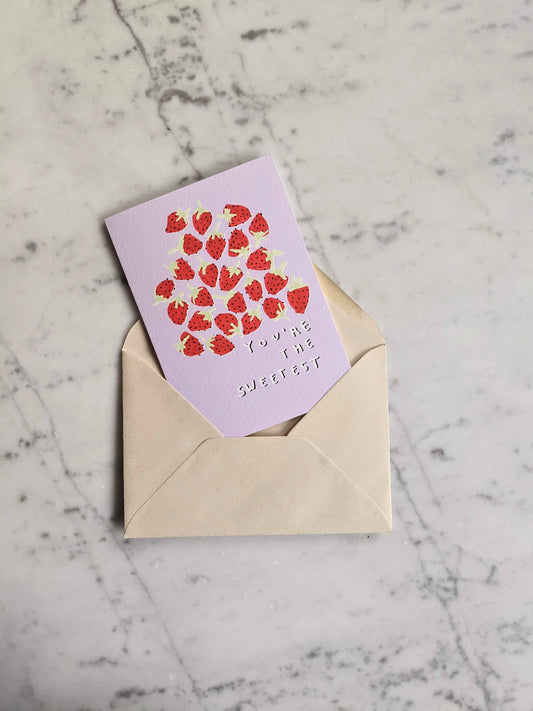 You're the Sweetest, Strawberries Card