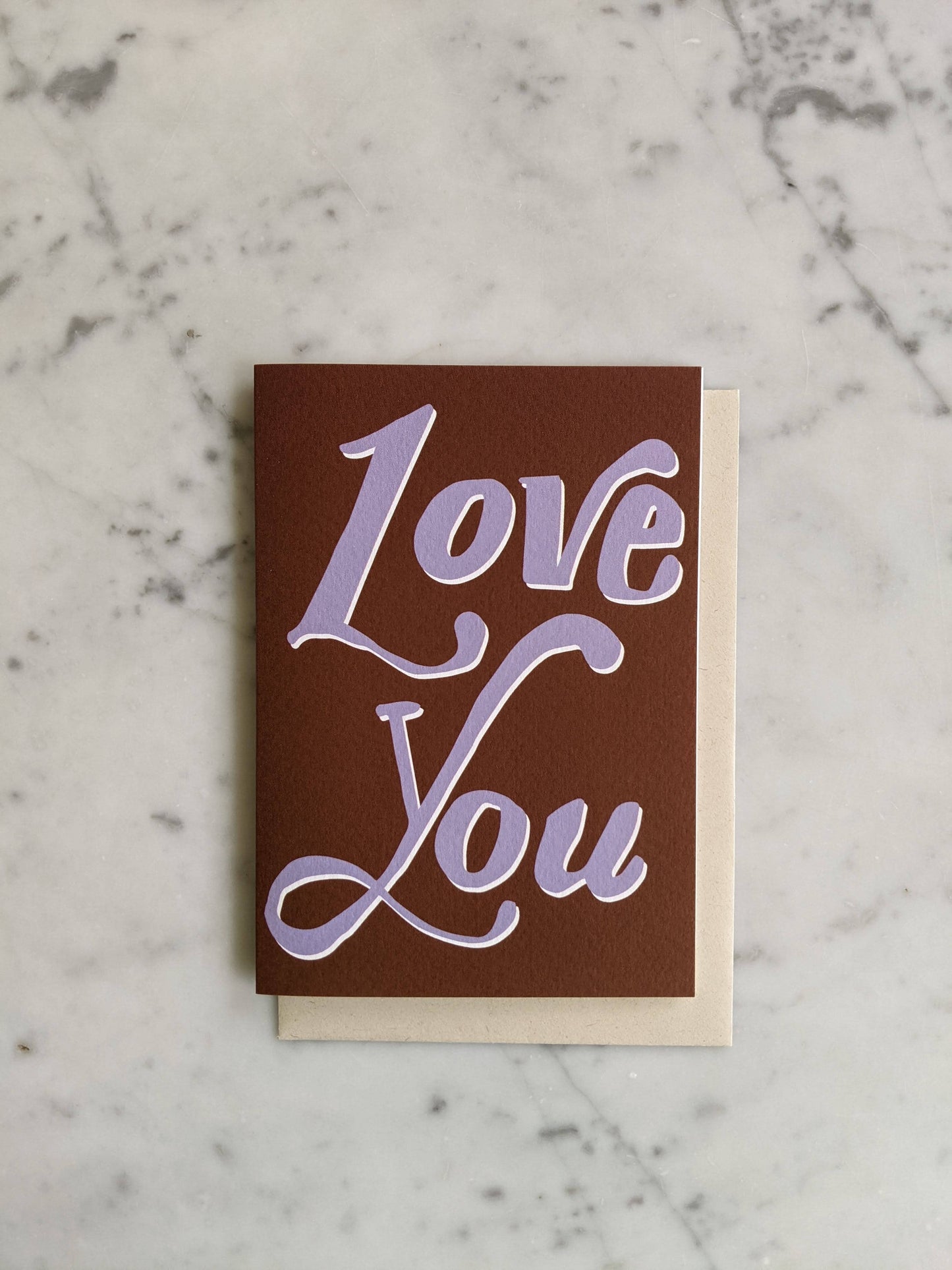 Script Love You Card