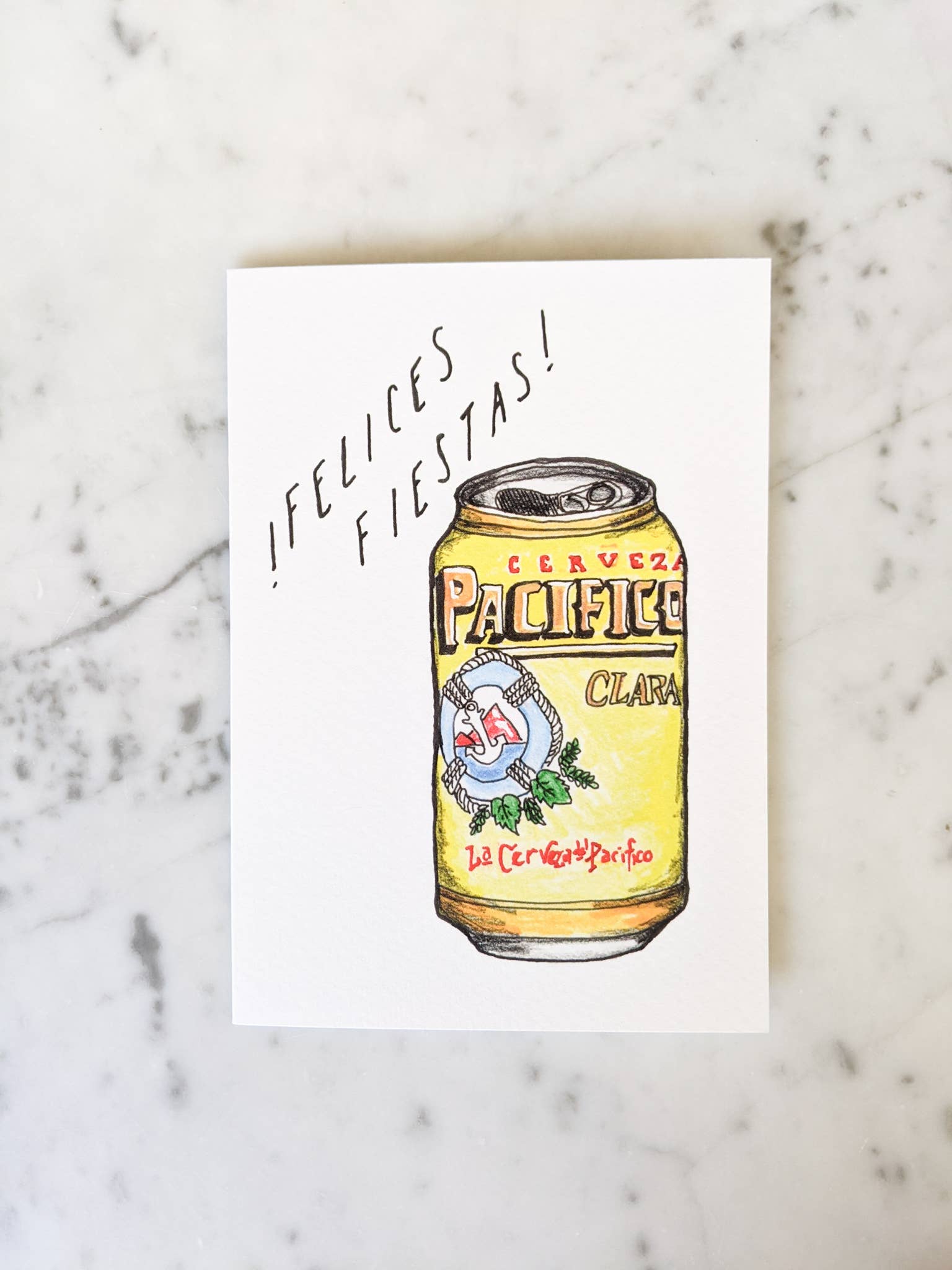 Felices Fiestas Beer Card