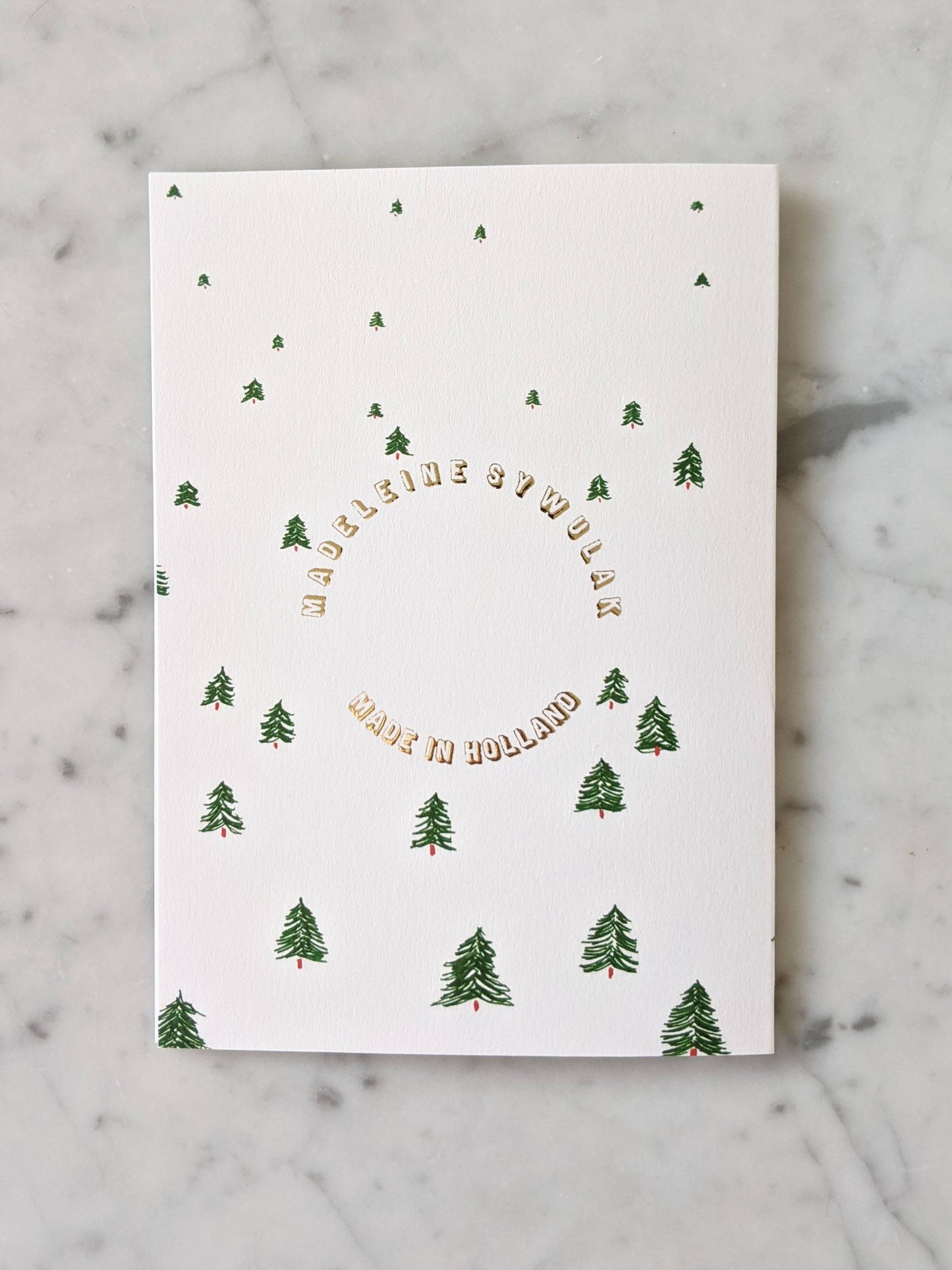 Happy Holiday Trees Card