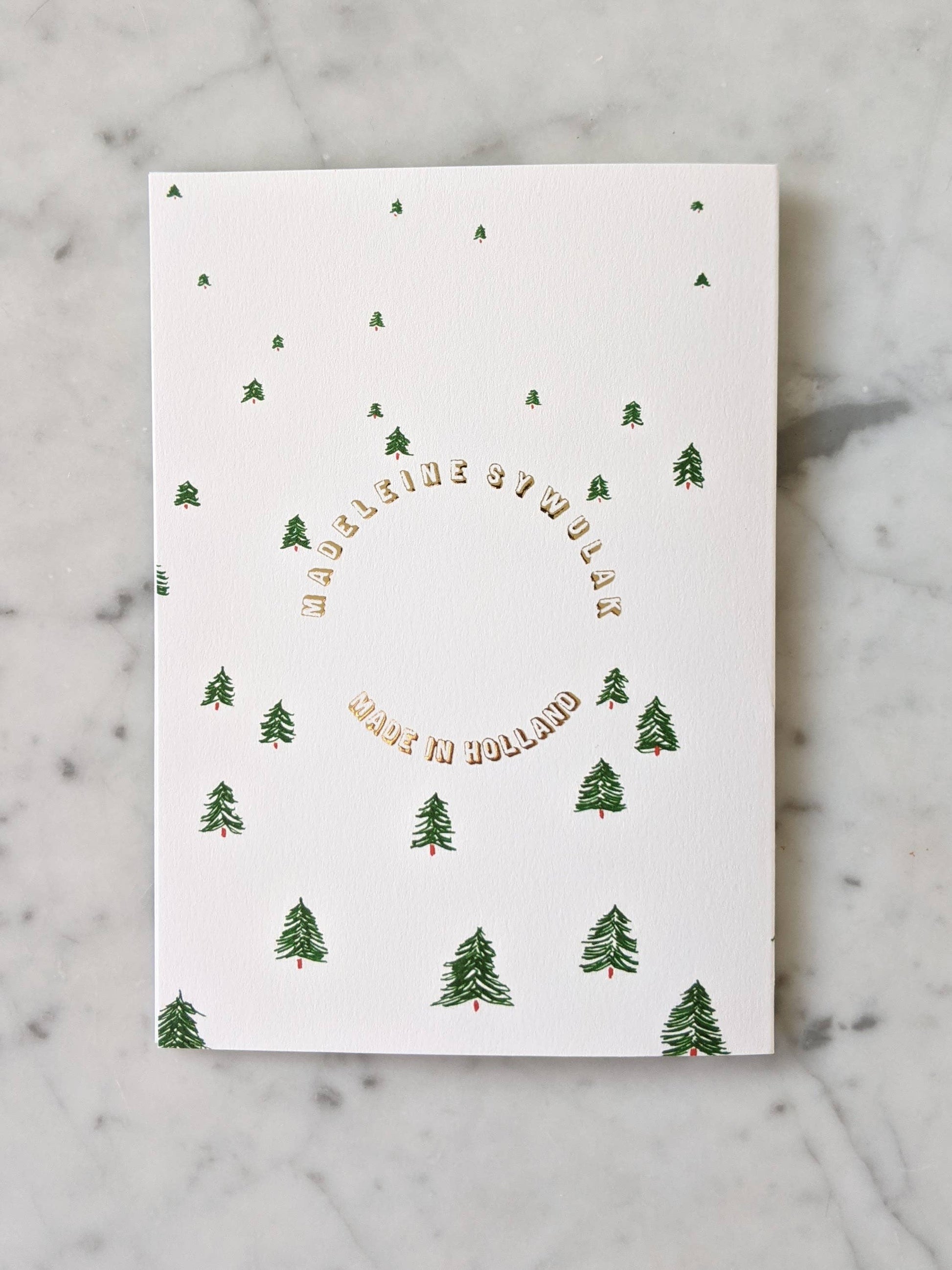 Happy Holiday Trees Card