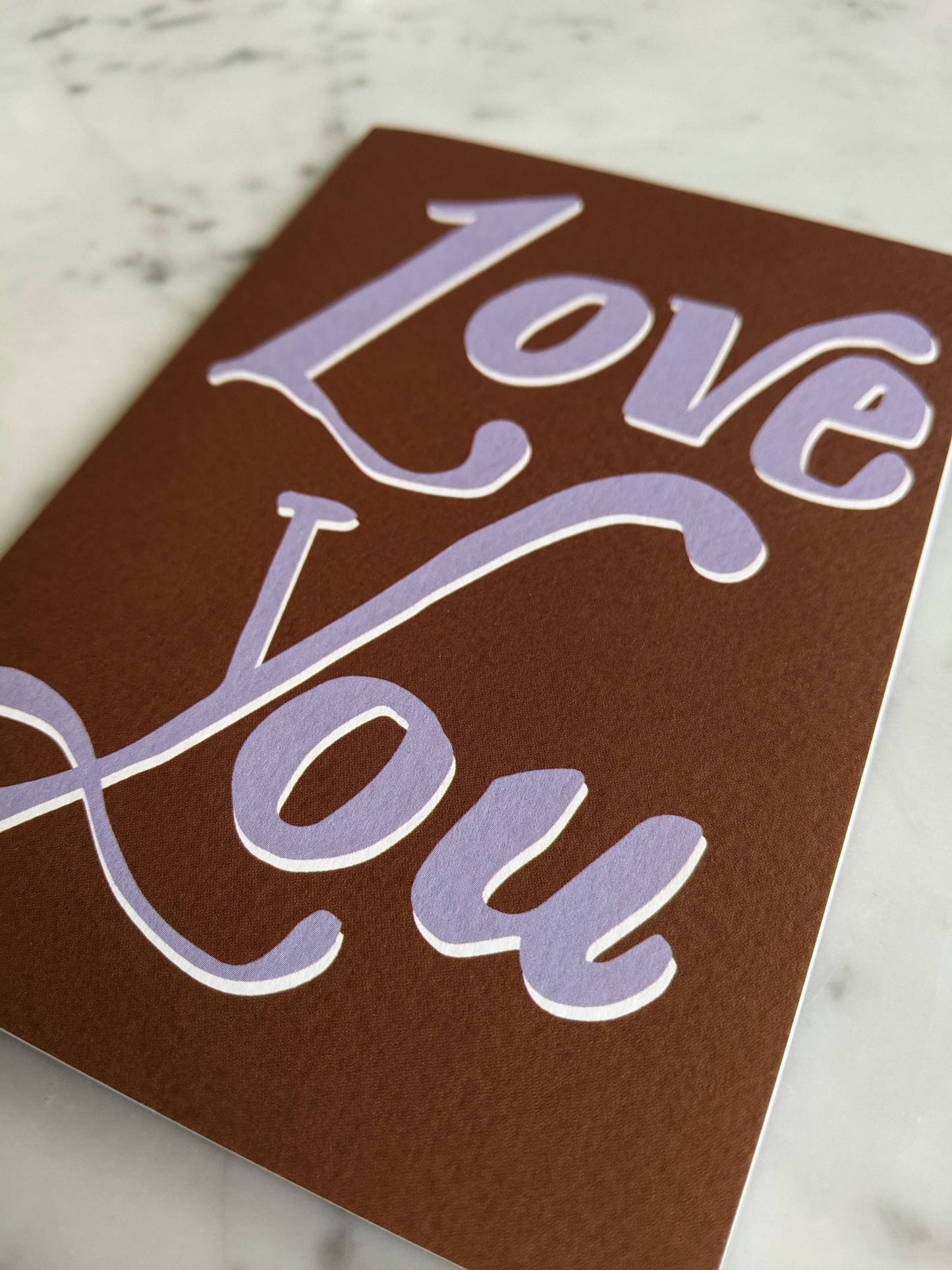 Script Love You Card